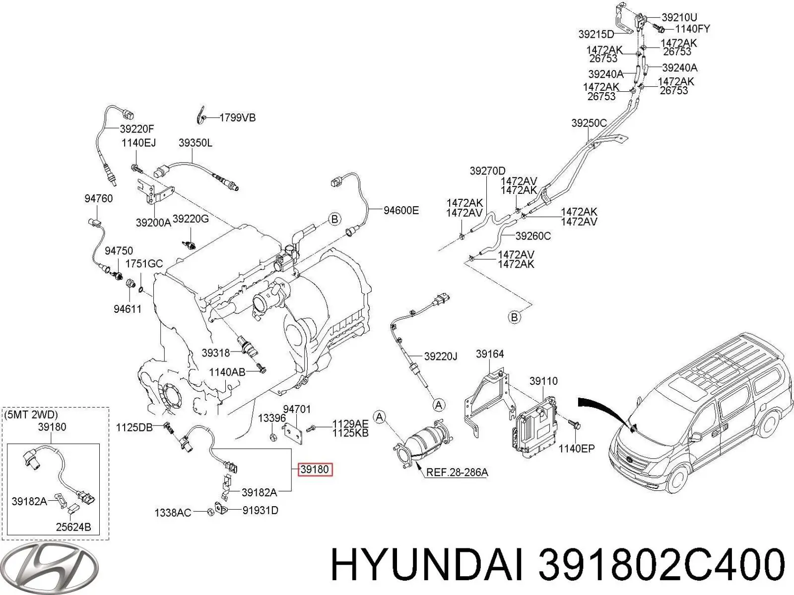 391802C400 Hyundai/Kia ДПКВ