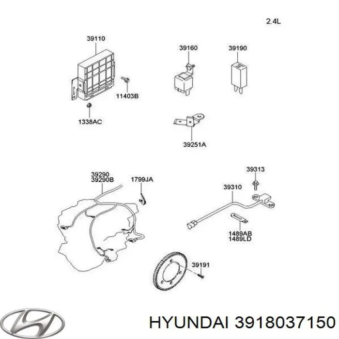 3918037150 Hyundai/Kia датчик коленвала