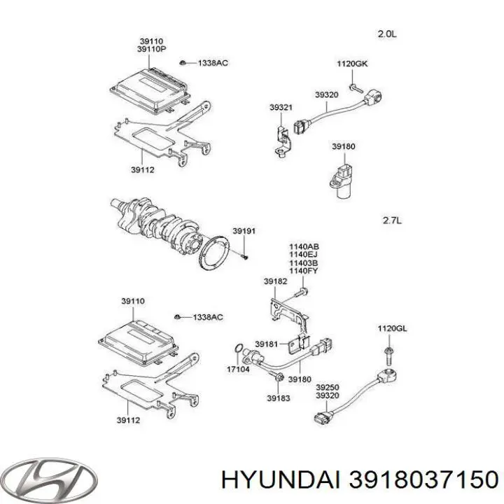3918037200 Hyundai/Kia ДПКВ