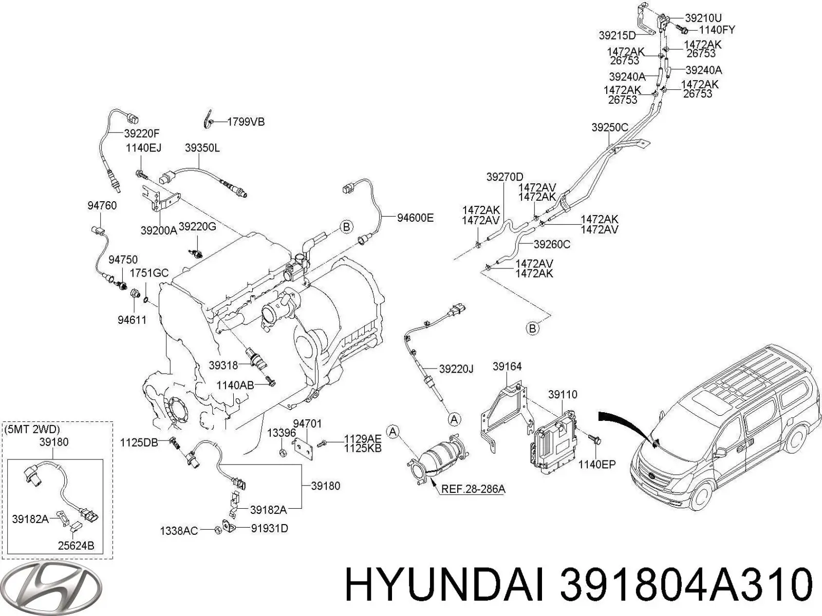 Датчик положения коленчатого вала Hyundai/Kia 391804A310 цена, от 26.44 USD