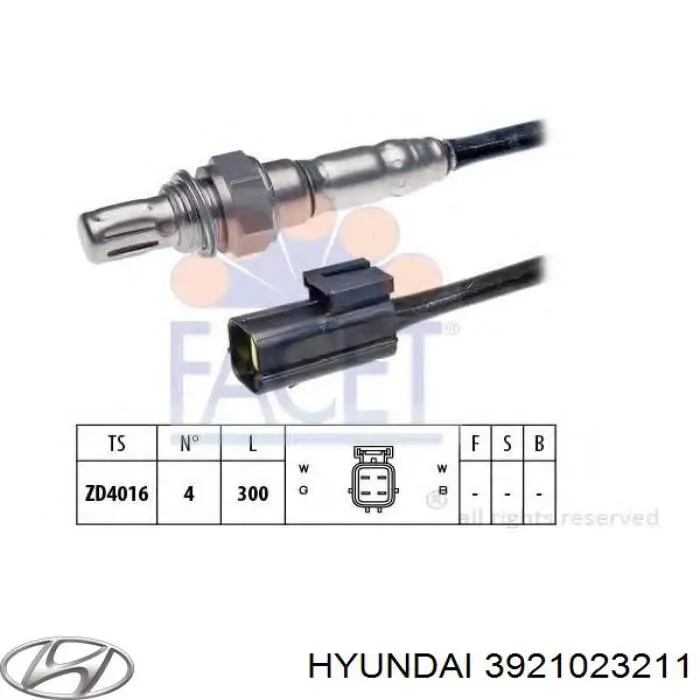 3921023211 Hyundai/Kia лямбда-зонд, датчик кислорода