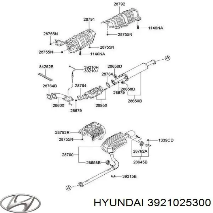 Лямбдазонд, датчик кислорода до катализатора Hyundai/Kia 3921025300 цена, от 69.86 USD