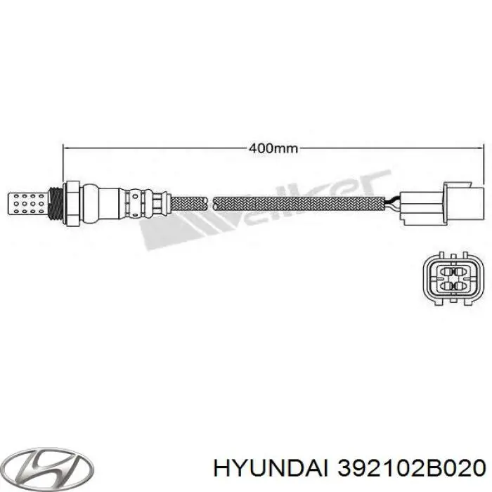 Лямбда зонд, датчик кислорода до катализатора Hyundai/Kia 392102B020