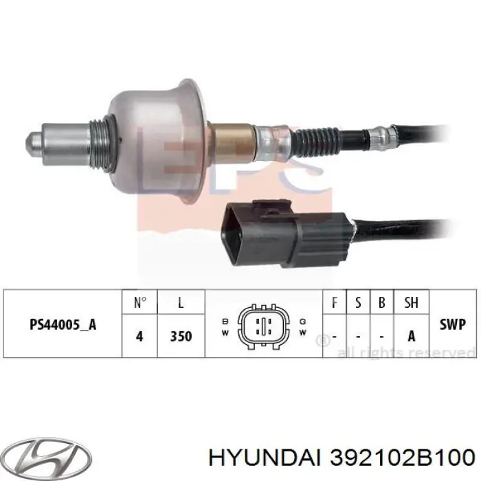 Датчик кислорода до катализатора 392102B100 Hyundai/Kia