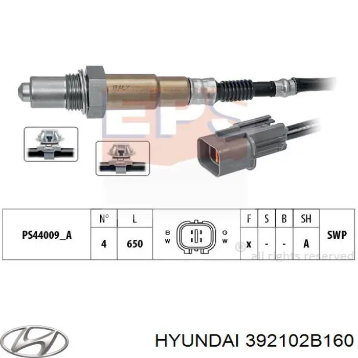 Купить 392102B160 Hyundai/Kia Датчик концентрации кислорода