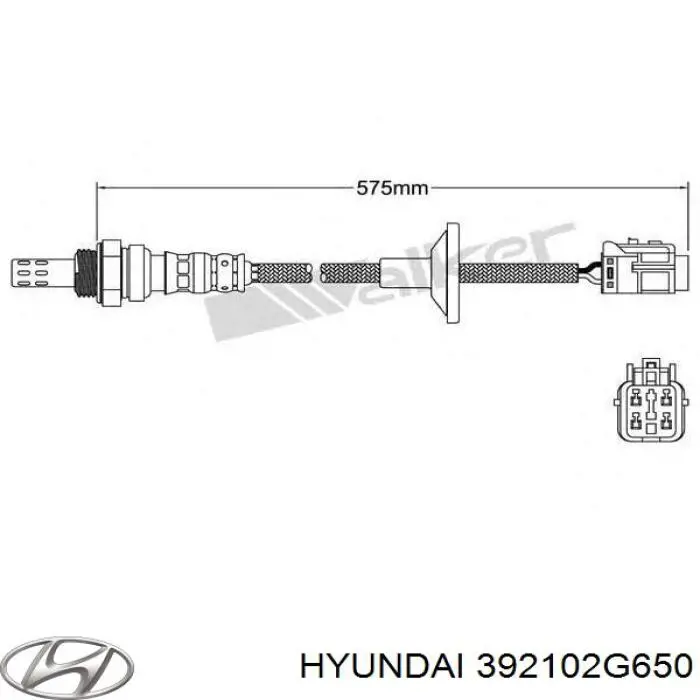 392102G650 Hyundai/Kia Датчик кислорода после катализатора