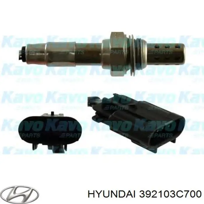 Купить 392103C700 Hyundai/Kia Лямбда-зонд, датчик кислорода после катализатора левый