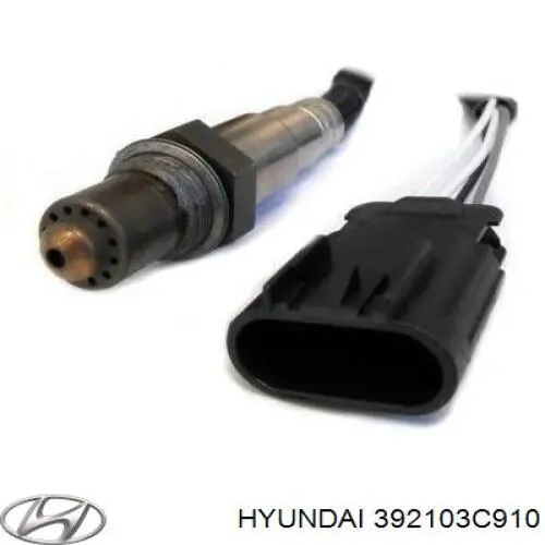 392103C910 Hyundai/Kia sonda lambda, sensor direito de oxigênio até o catalisador