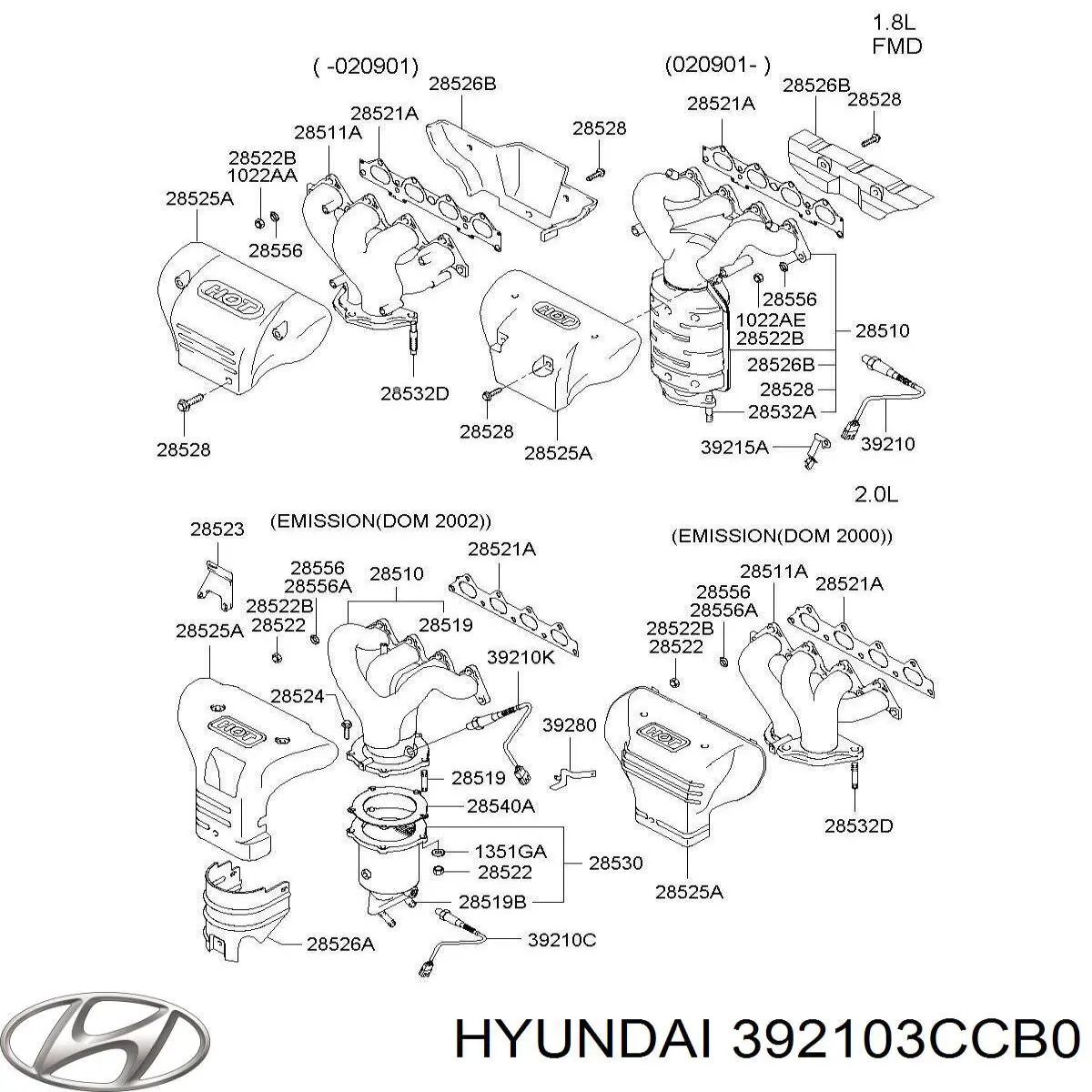 Hyundai/Kia 392103CCB0 цена, от 28.19 USD