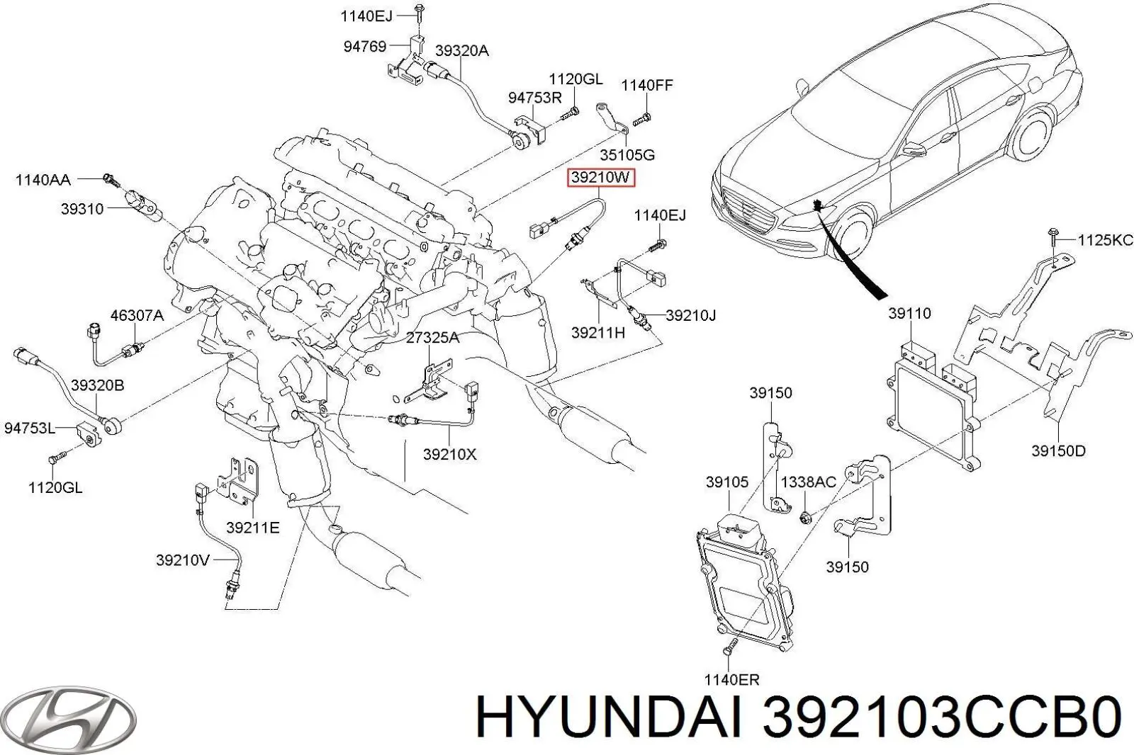  392103CCB0 Hyundai/Kia