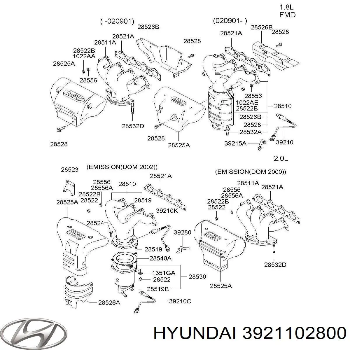  Hyundai/Kia 3921102800 цена, от  USD