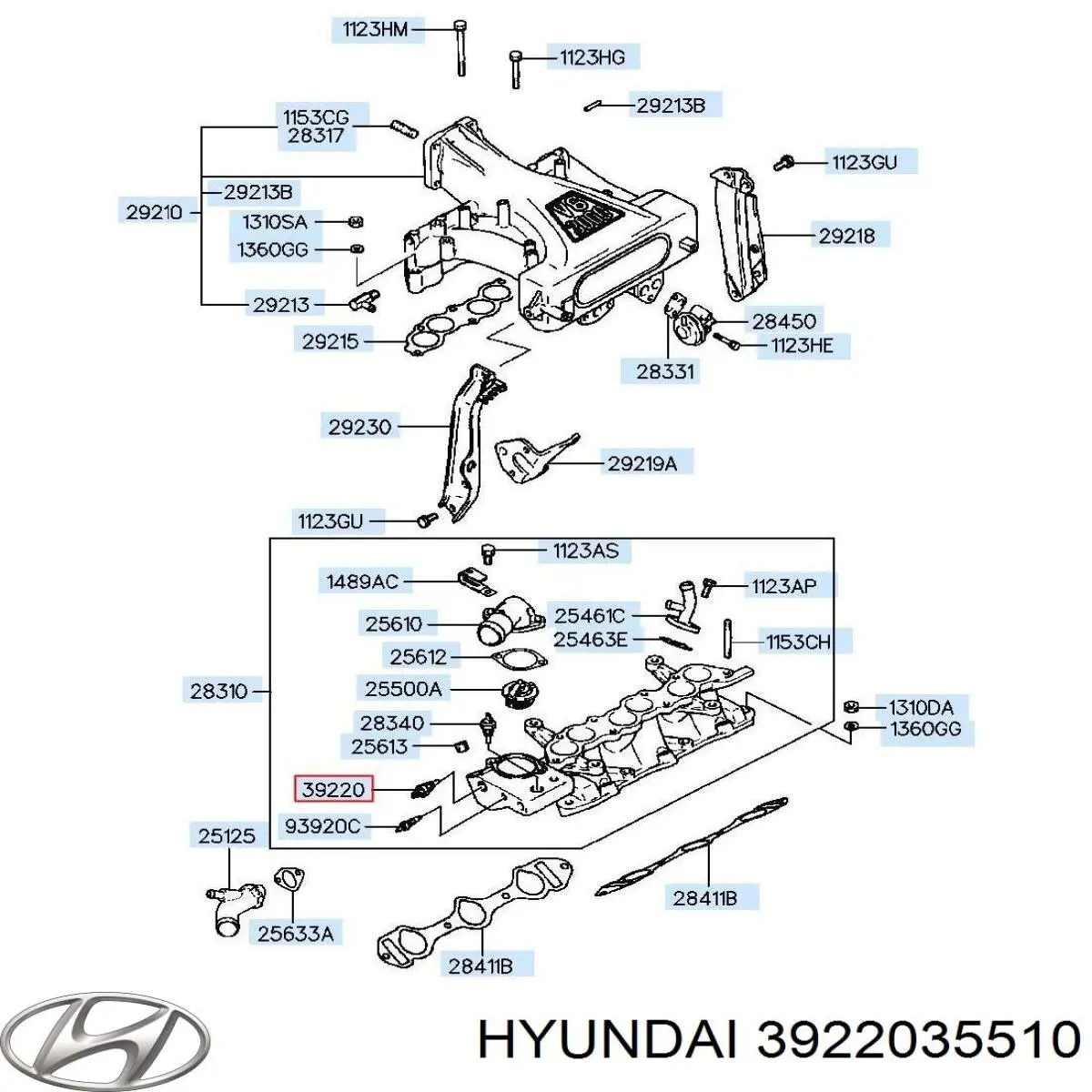 Датчик указателя температуры охлаждающей жидкости Hyundai/Kia 3922035510 цена, от 5.92 USD