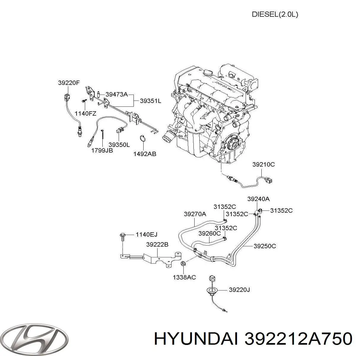  Hyundai/Kia 392212A750 цена, от 49.41 USD