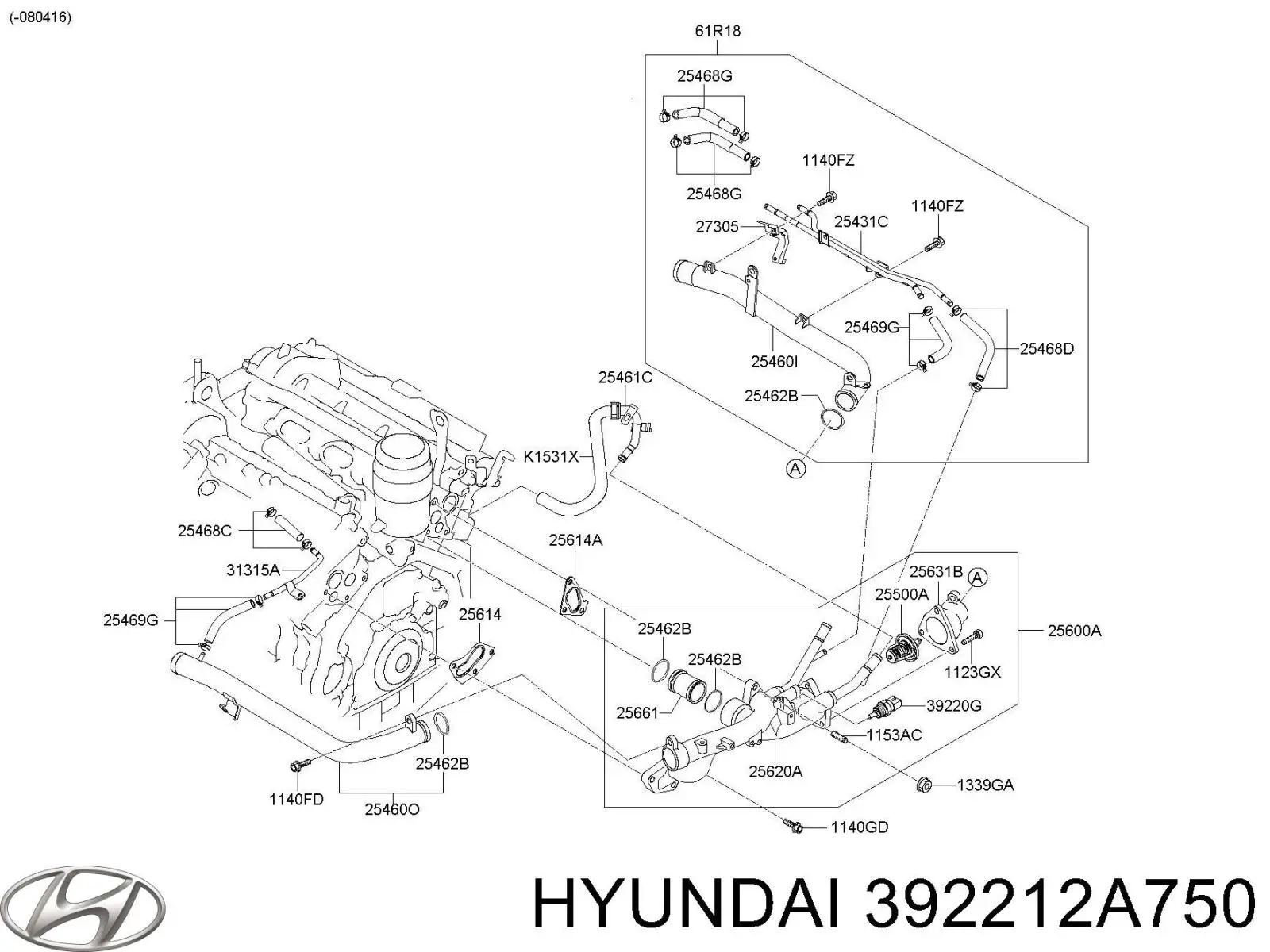  392212A750 Hyundai/Kia