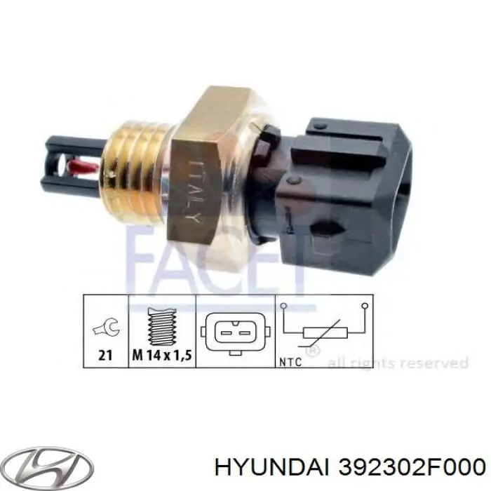 392302F000 Hyundai/Kia датчик температуры воздушной смеси