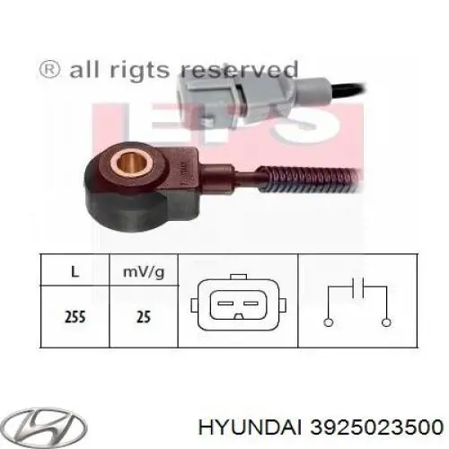 Sensor de detonação Hyundai/Kia 3925023500 preço, a partir de 23,81 USD