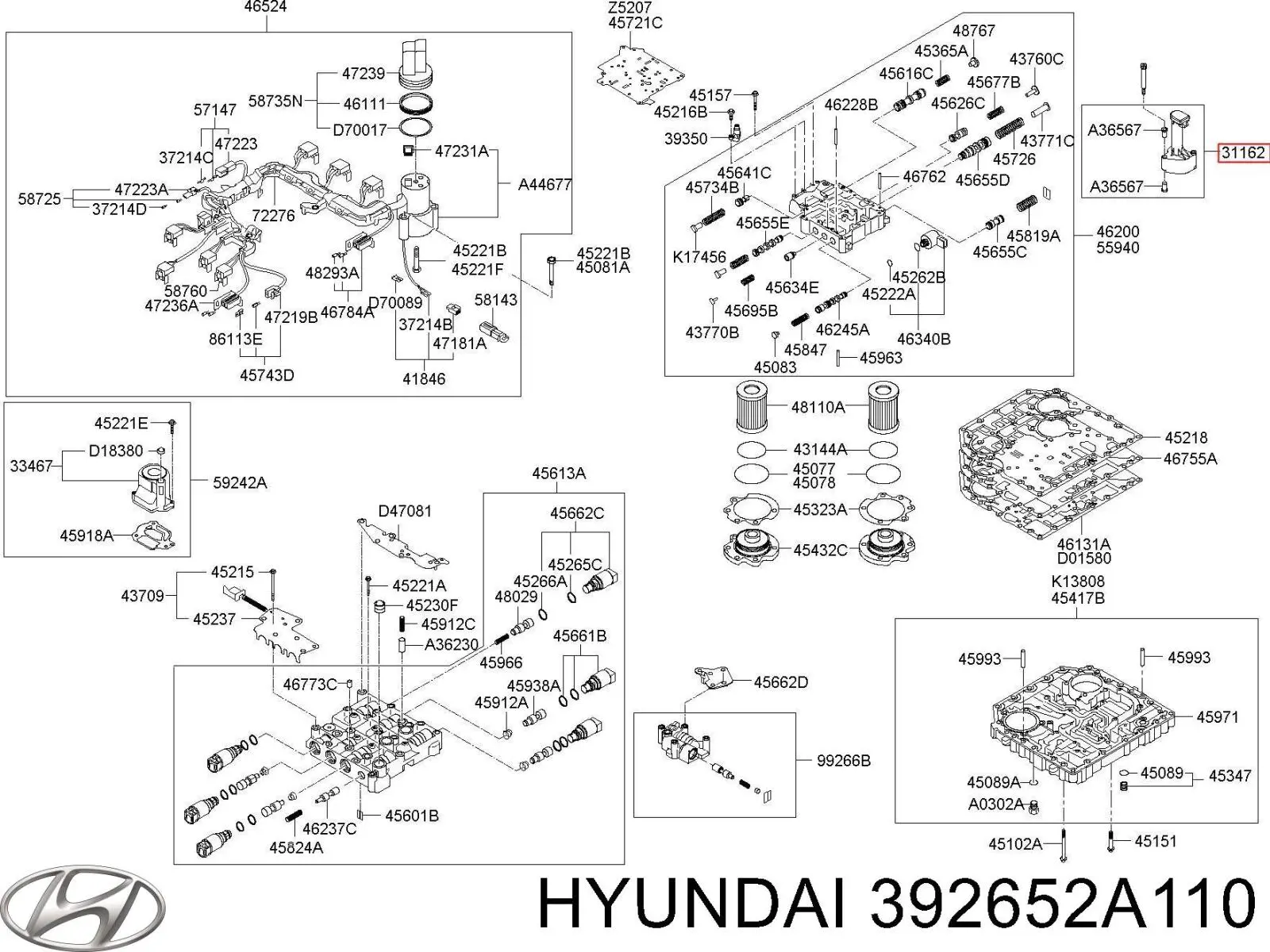  Hyundai/Kia 392652A110 цена, от 316.19 USD