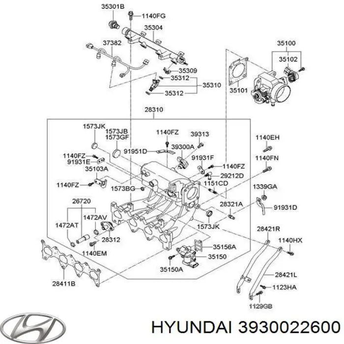 Датчик абсолютного давления в коллекторе Hyundai/Kia 3930022600 цена, от 31.71 USD