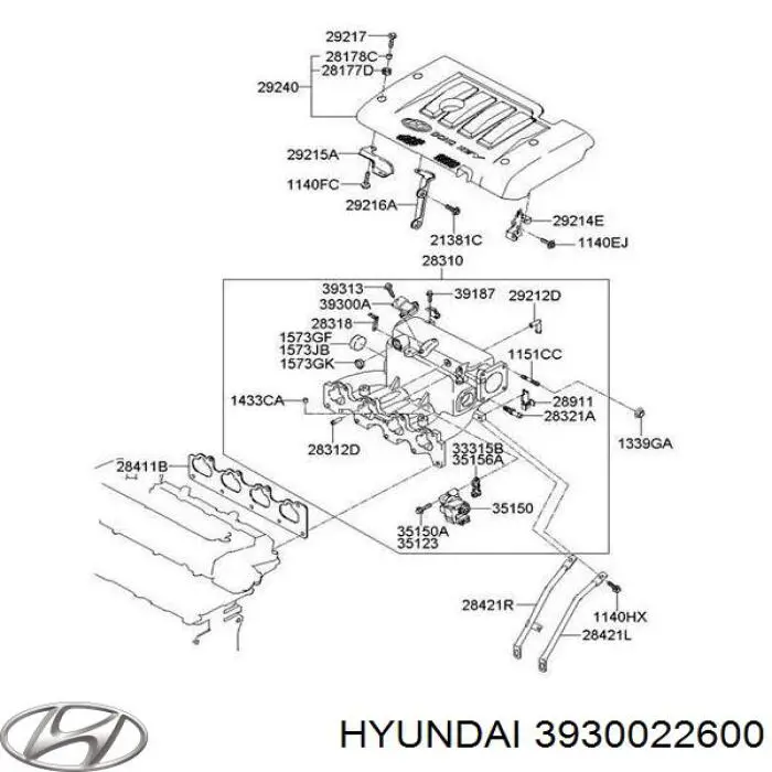 3930022600 Hyundai/Kia Датчик давления воздуха