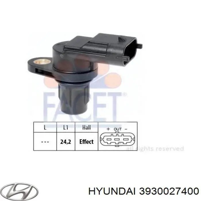 3930027400 Hyundai/Kia Датчик распределительного вала