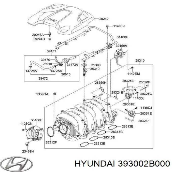 ДаД Hyundai/Kia 393002B000