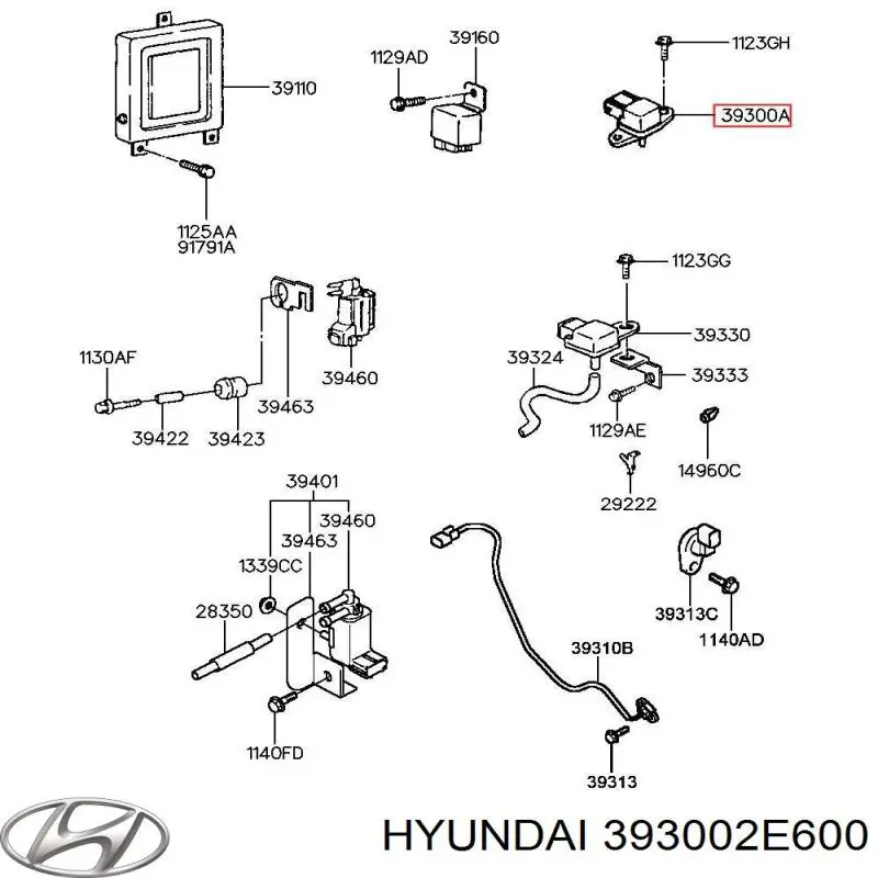 Sensor De Presion Del Colector De Admision 393002E600 Hyundai/Kia