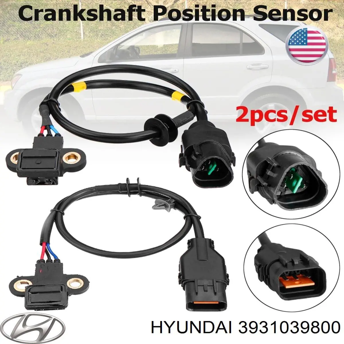3931039800 Hyundai/Kia sensor de posição (de revoluções de cambota)