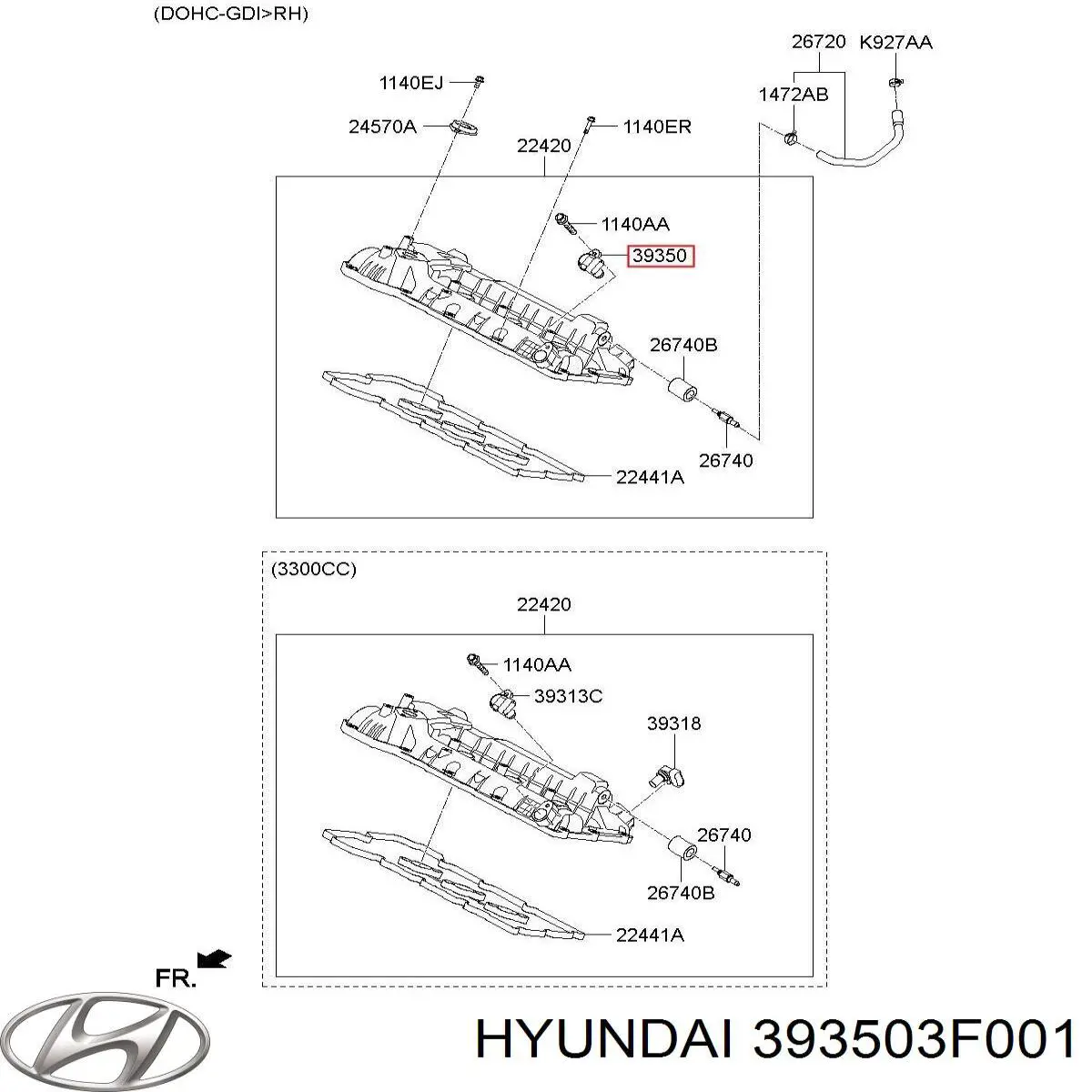  Hyundai/Kia 393503F001 цена, от 54.70 USD