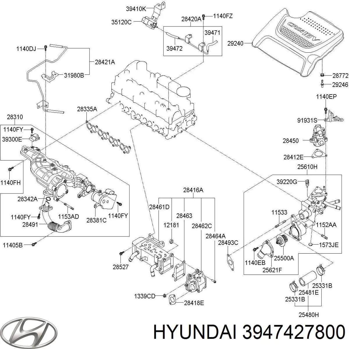  Hyundai/Kia 3947427800 цена, от 9.90 USD