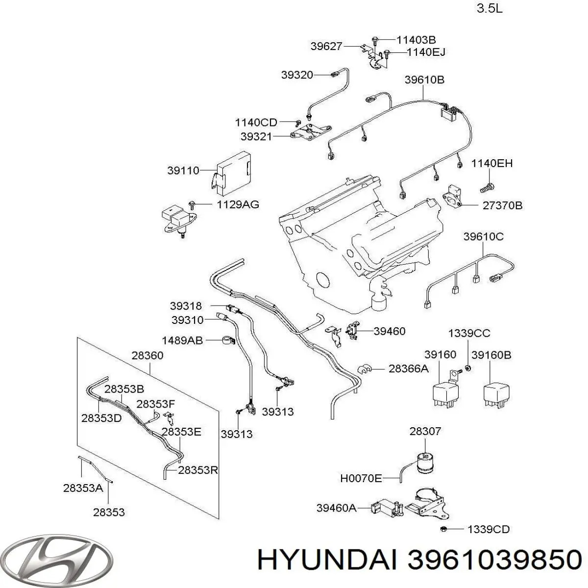  Hyundai/Kia 3961039850 цена, от  USD