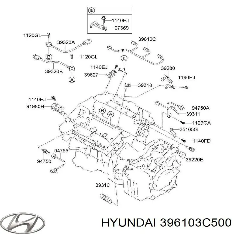 Купить 396103C500 Hyundai/Kia 