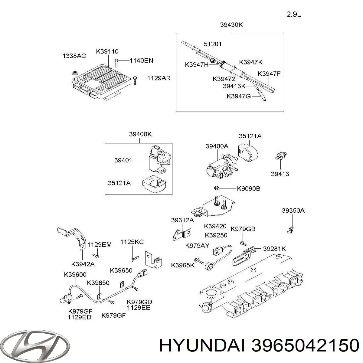 Датчик положения коленчатого вала Hyundai/Kia 3965042150 цена, от 17.01 USD