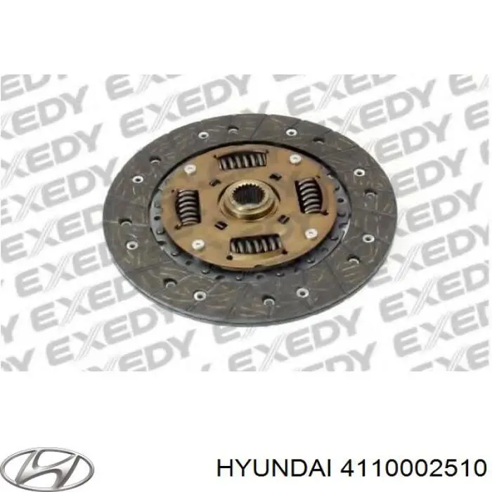 Disco de embrague 4110002510 Hyundai/Kia