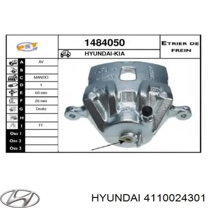 4110024301 Hyundai/Kia