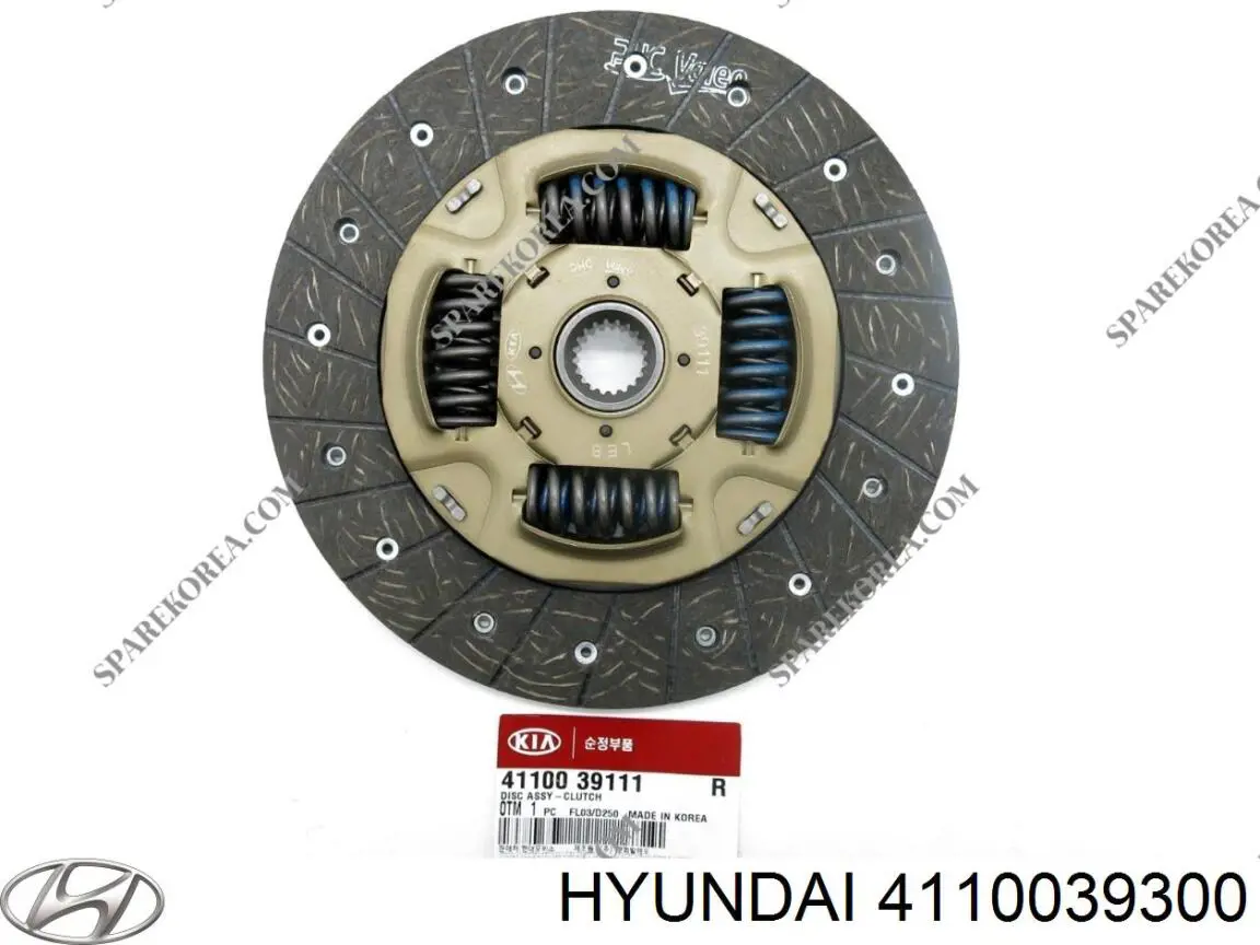 Диск сцепления Hyundai/Kia 4110039300