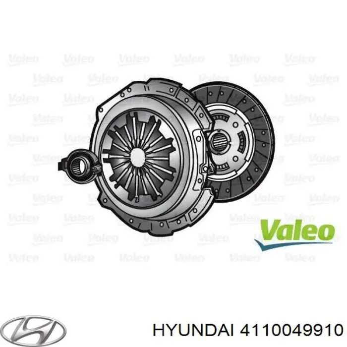 Купить 4110049910 Hyundai/Kia Комплект сцепления (диск, корзина, подшипник)