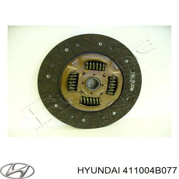 Disco de embrague 411004B077 Hyundai/Kia