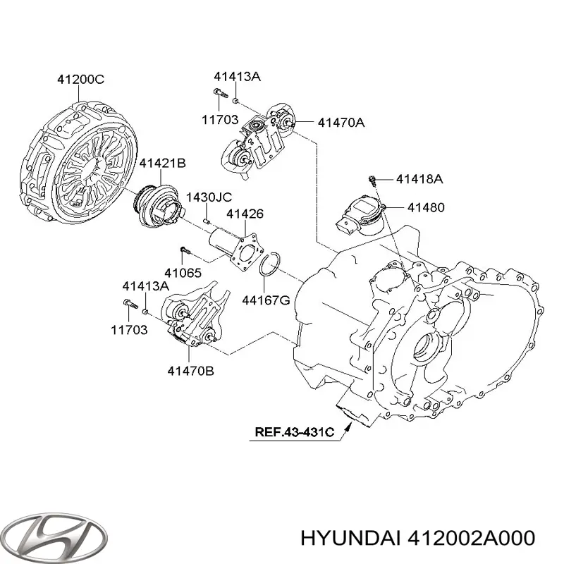Лепестковая корзина сцепления Hyundai/Kia 412002A000 цена, от 859.00 USD