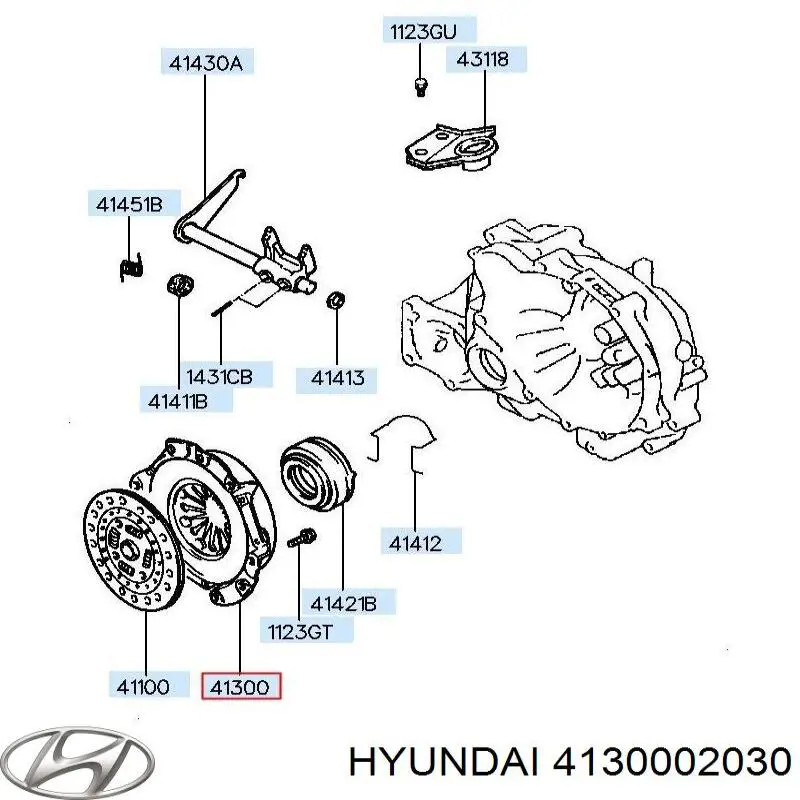 S4130002030 Hyundai/Kia cesta de embraiagem