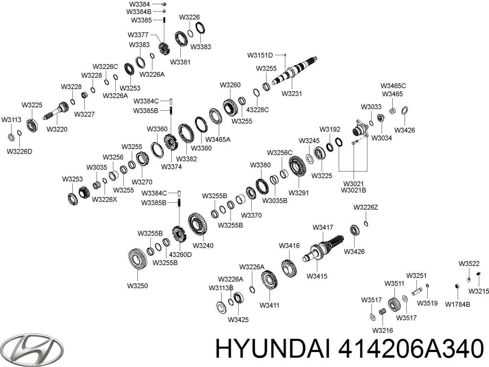 Купить 414206A340 Hyundai/Kia 