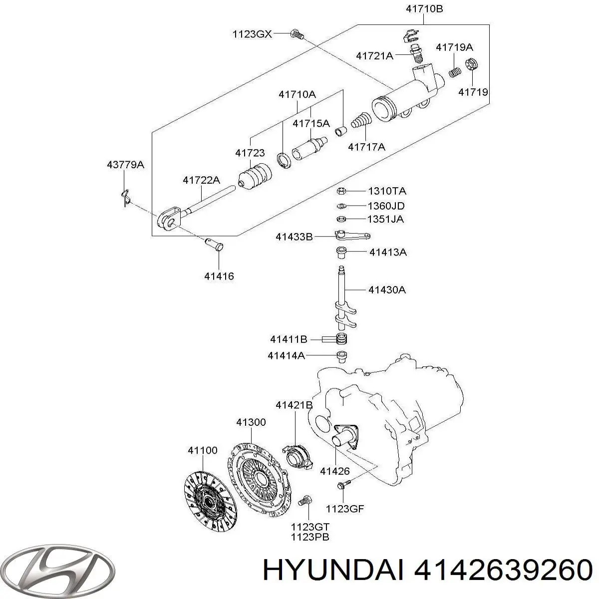 Направляющая выжимного подшипника сцепления 4142639260 Hyundai/Kia