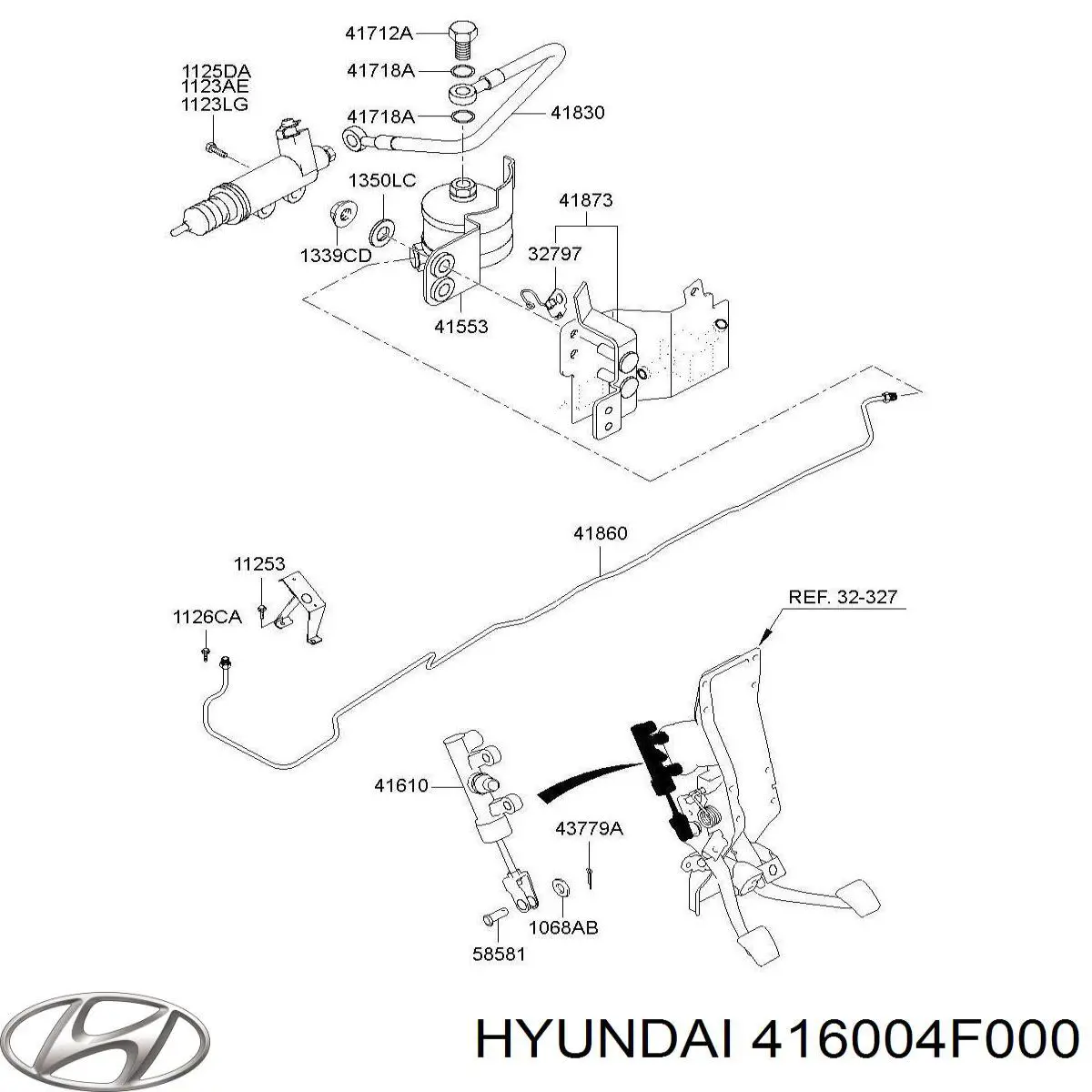 416004F000 Hyundai/Kia Цилиндр сцепления, главный