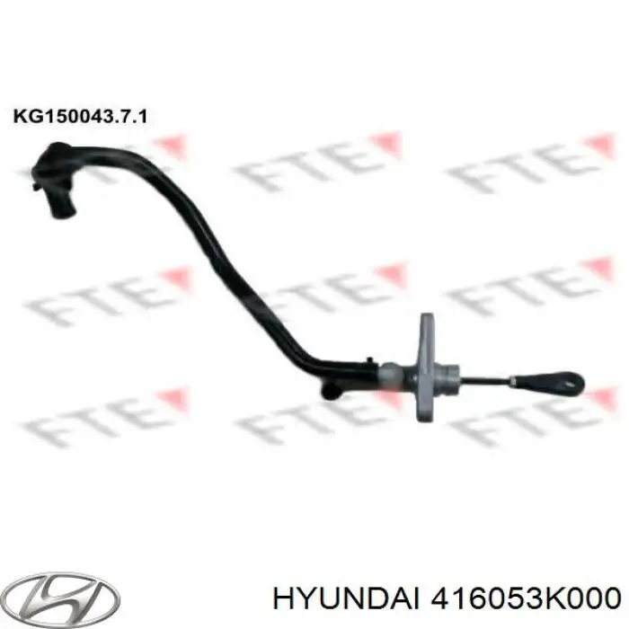 Купить 416053K000 Hyundai/Kia Главный цилиндр сцепления