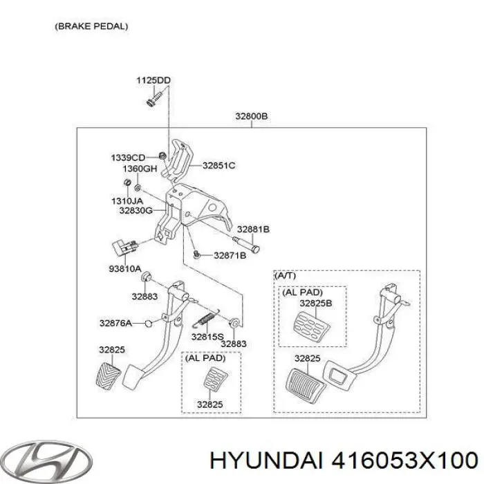 416053X100 Hyundai/Kia cilindro mestre de embraiagem
