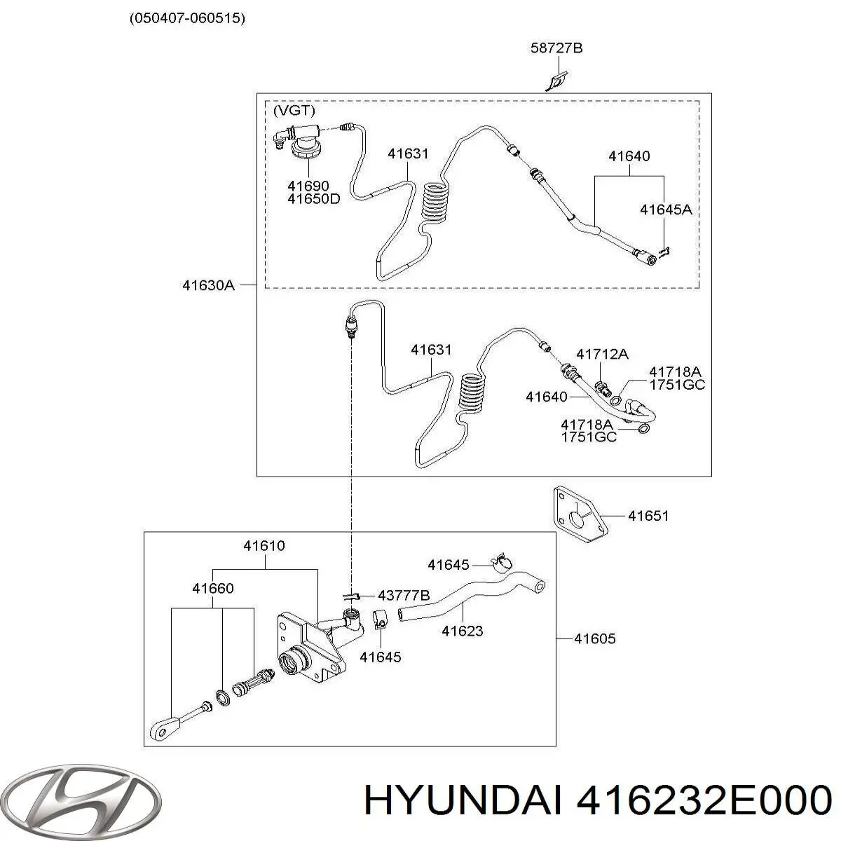 416232E000 Hyundai/Kia 