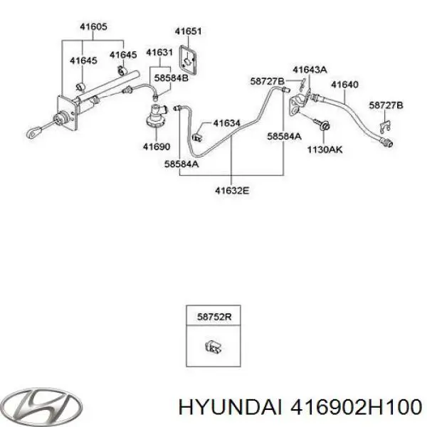 Клапан контроля гидропривода сцепления на Hyundai Elantra HD