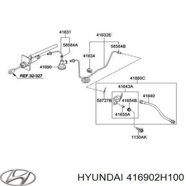Купить 416902H100 Hyundai/Kia Клапан контроля гидропривода сцепления