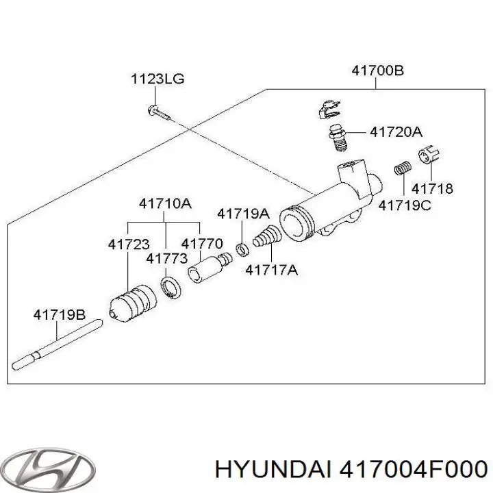417004F010 Hyundai/Kia Рабочий цилиндр
