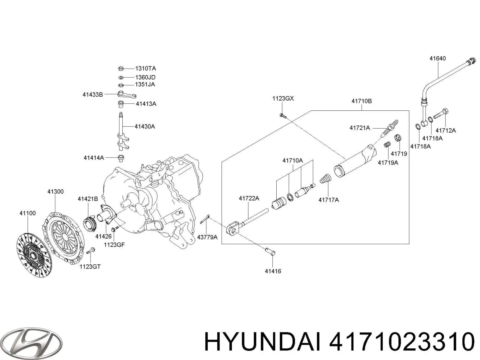 Рабочий цилиндр сцепления Hyundai/Kia 4171023310 цена, от 16.39 USD