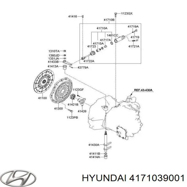 Купить 4171039001 Hyundai/Kia Рабочий цилиндр сцепления